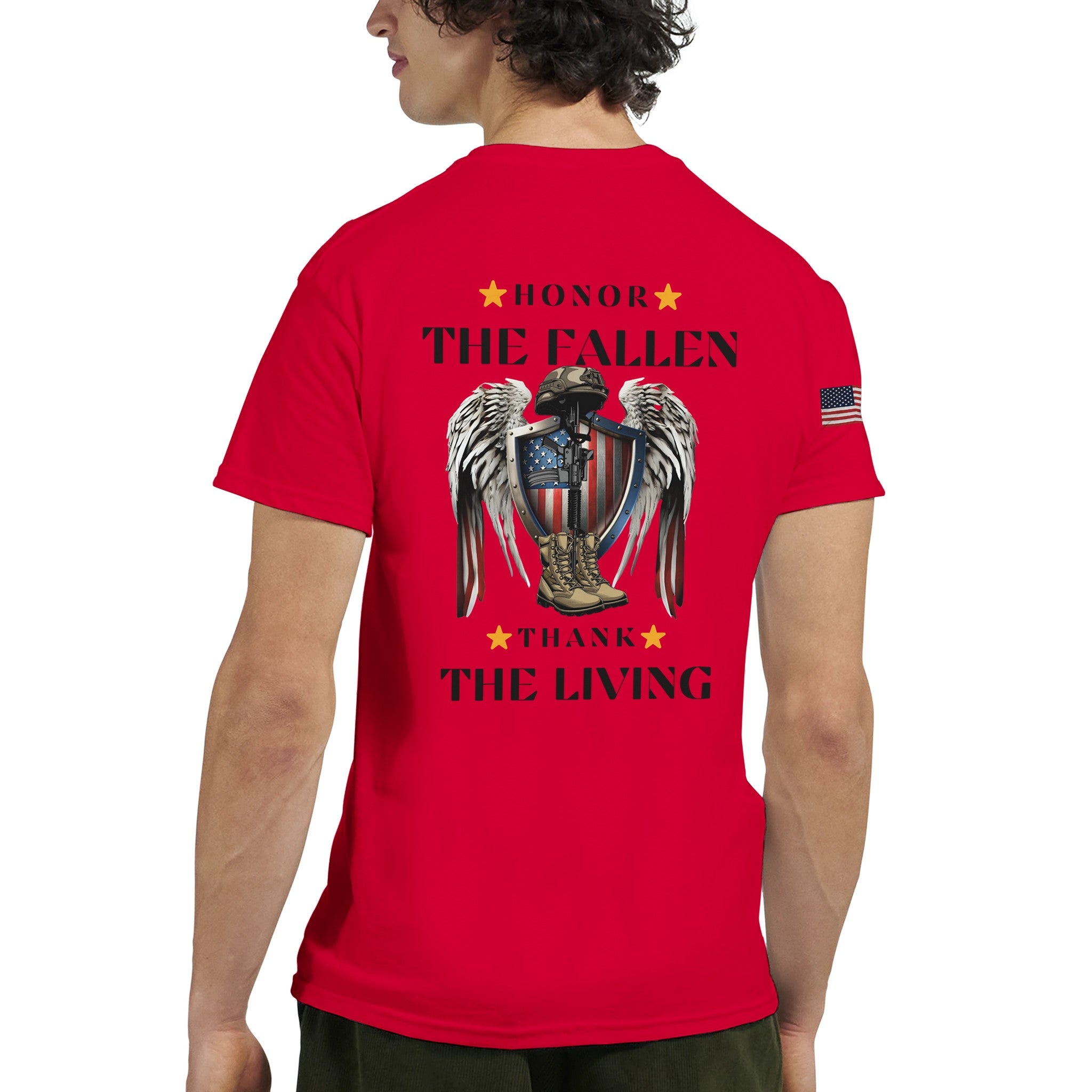 Honor The Fallen, Thank The Living on a Heavyweight T-Shirt