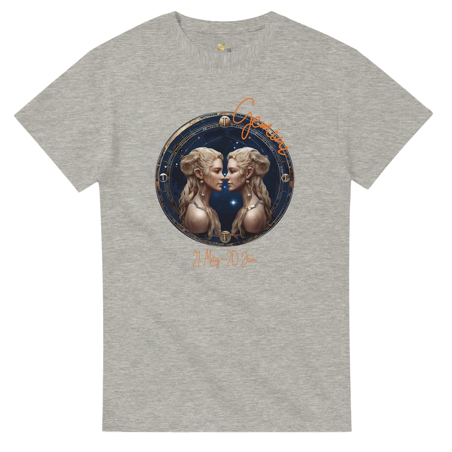 heavyweight crewneck t-shirt Astrology gemini twins personalized