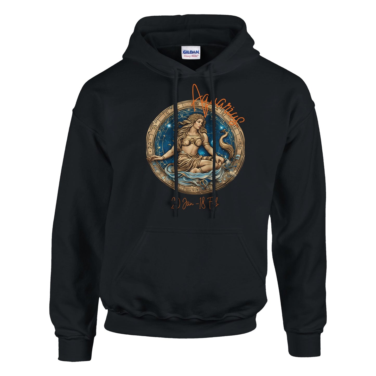 classic unisex pullover hoodie Astrology Aquarius vision personalized