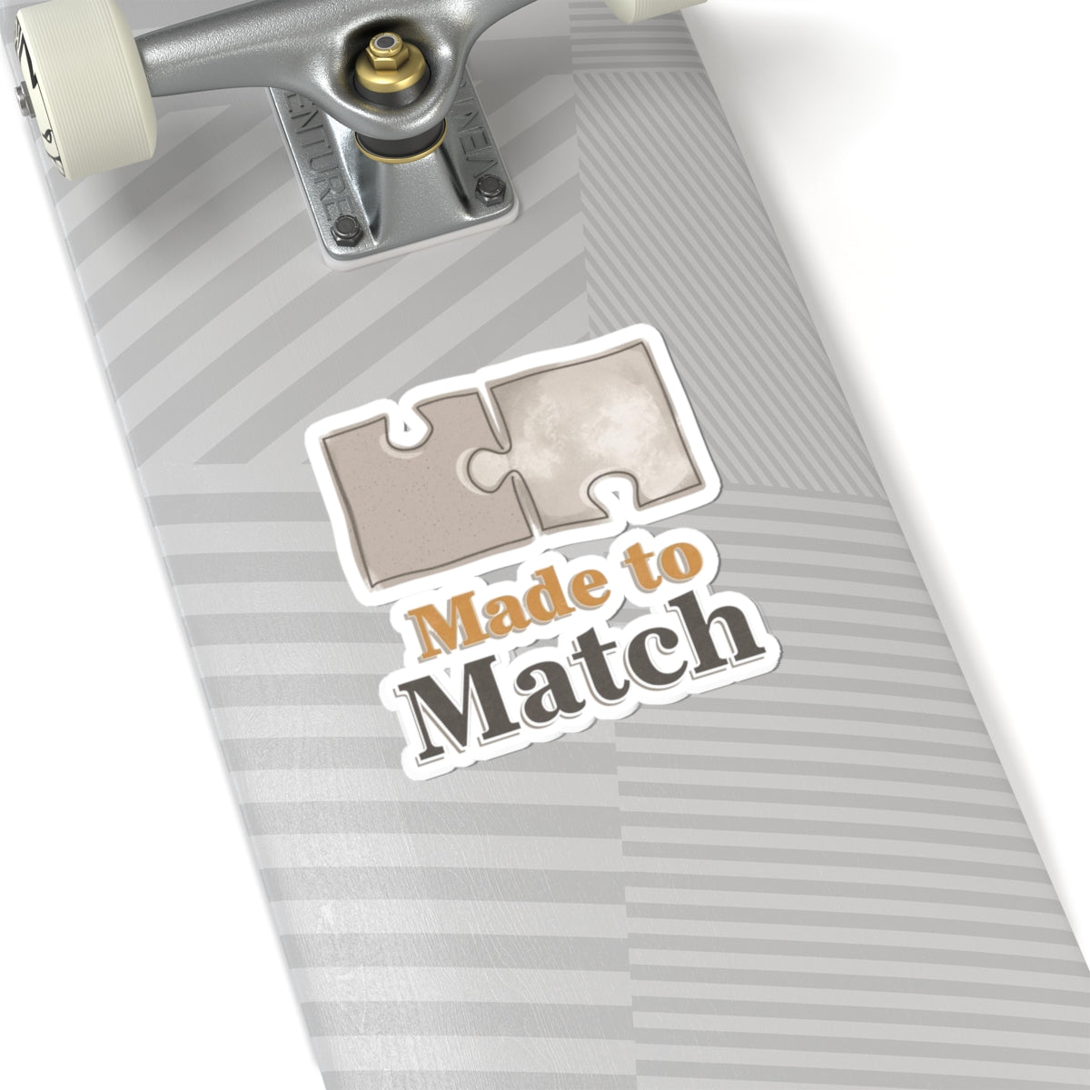 Made to Match Puzzle Piece Sticker for Skateboards