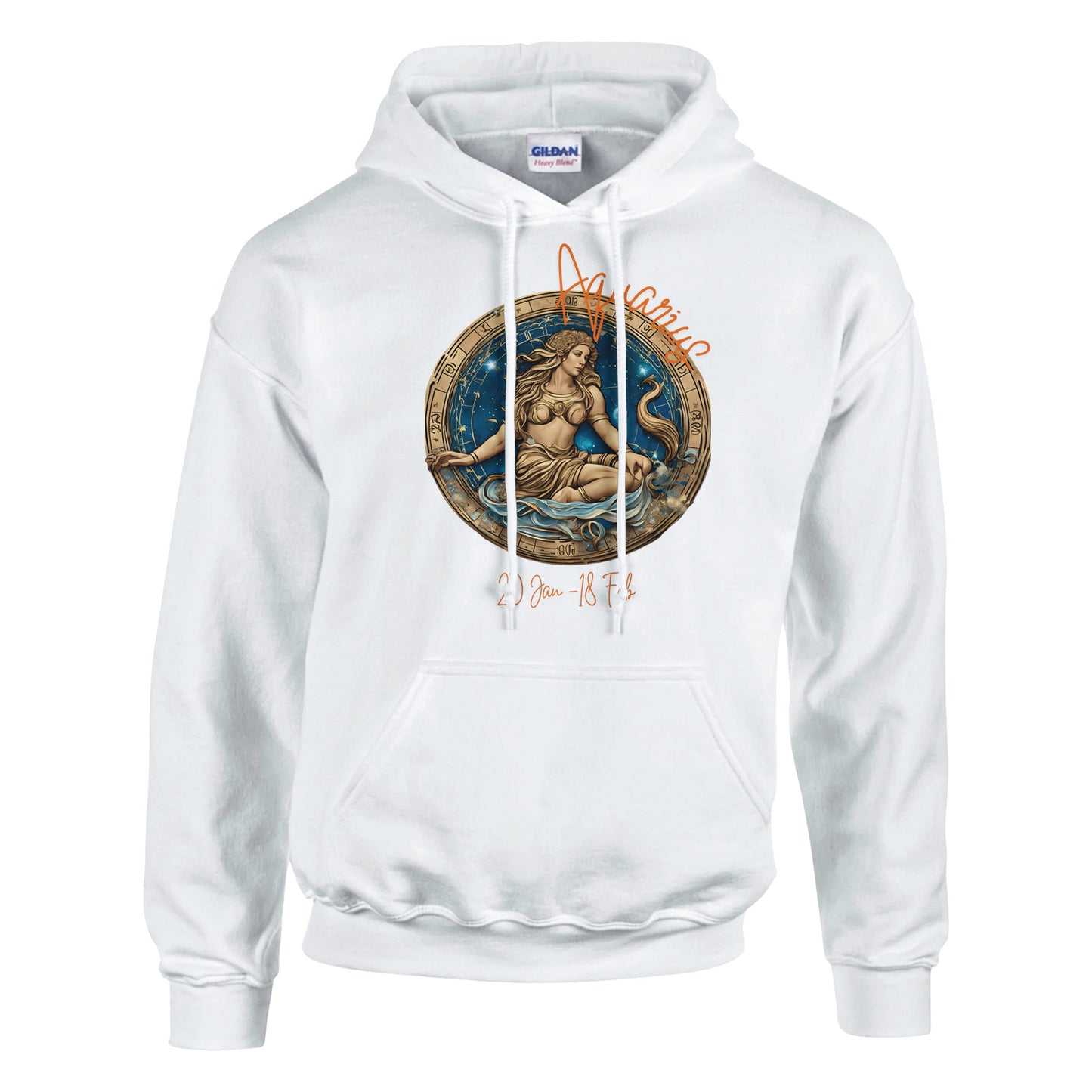 classic unisex pullover hoodie Astrology Aquarius vision personalized