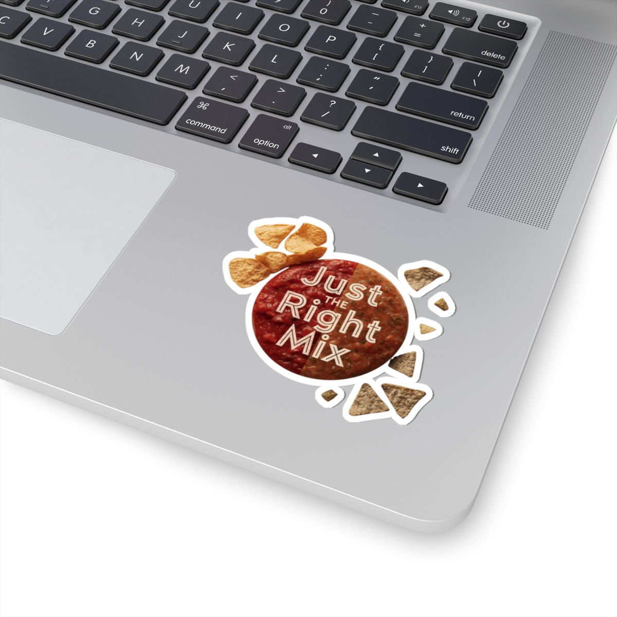 Just the Right Mix phrase on a Kiss-Cut Sticker