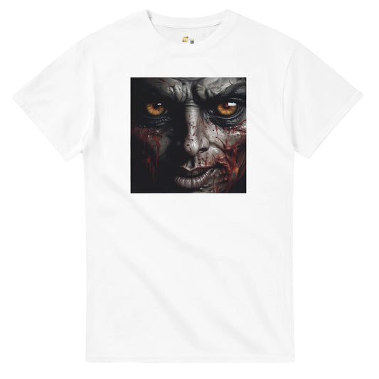 Angry Blood Face on a Heavyweight T-Shirt
