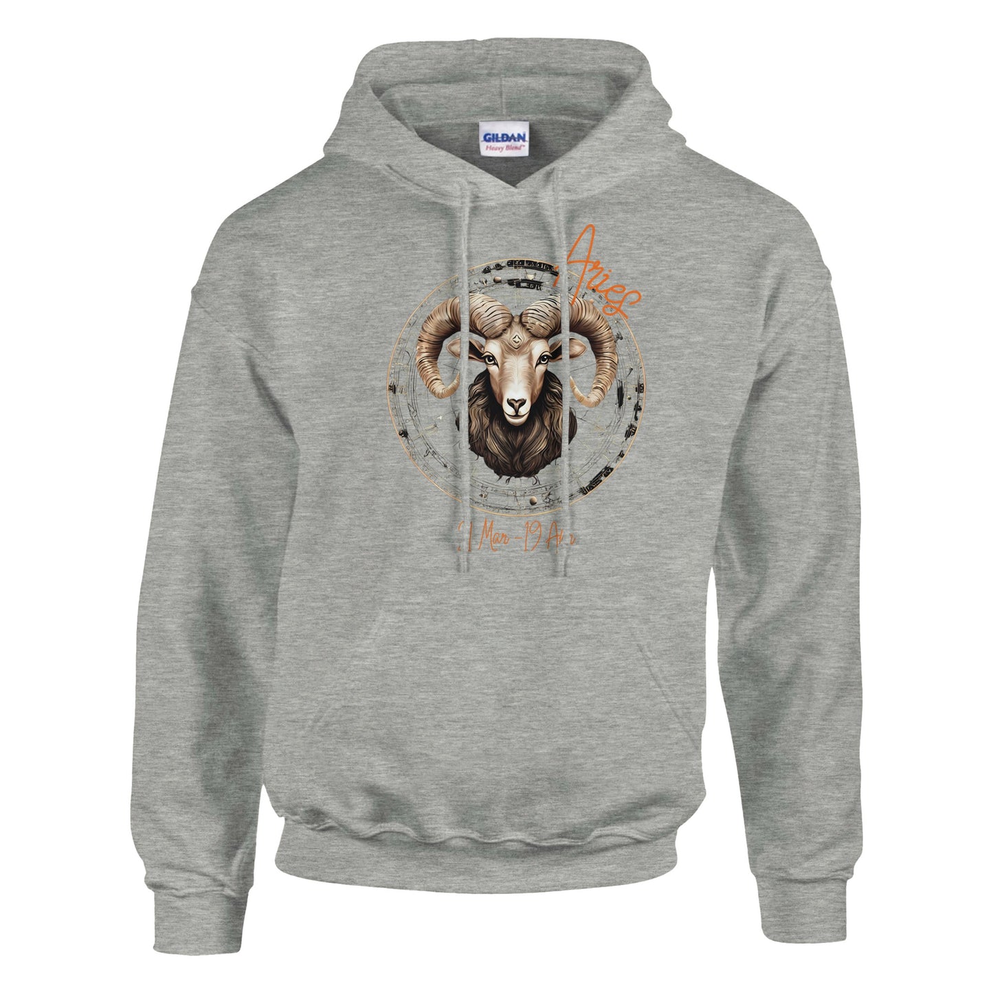 classic unisex pullover hoodie Astrology Aries fiery personalized
