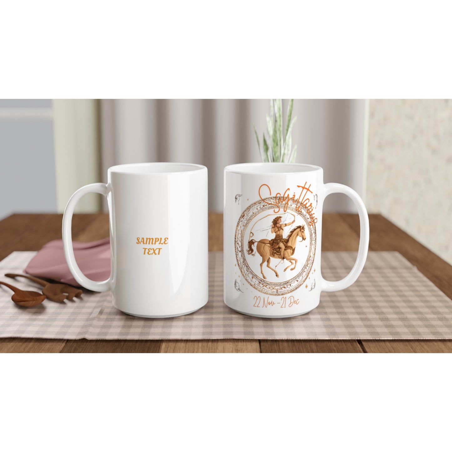 Sagittarius Horseman on a 15oz ceramic Mug