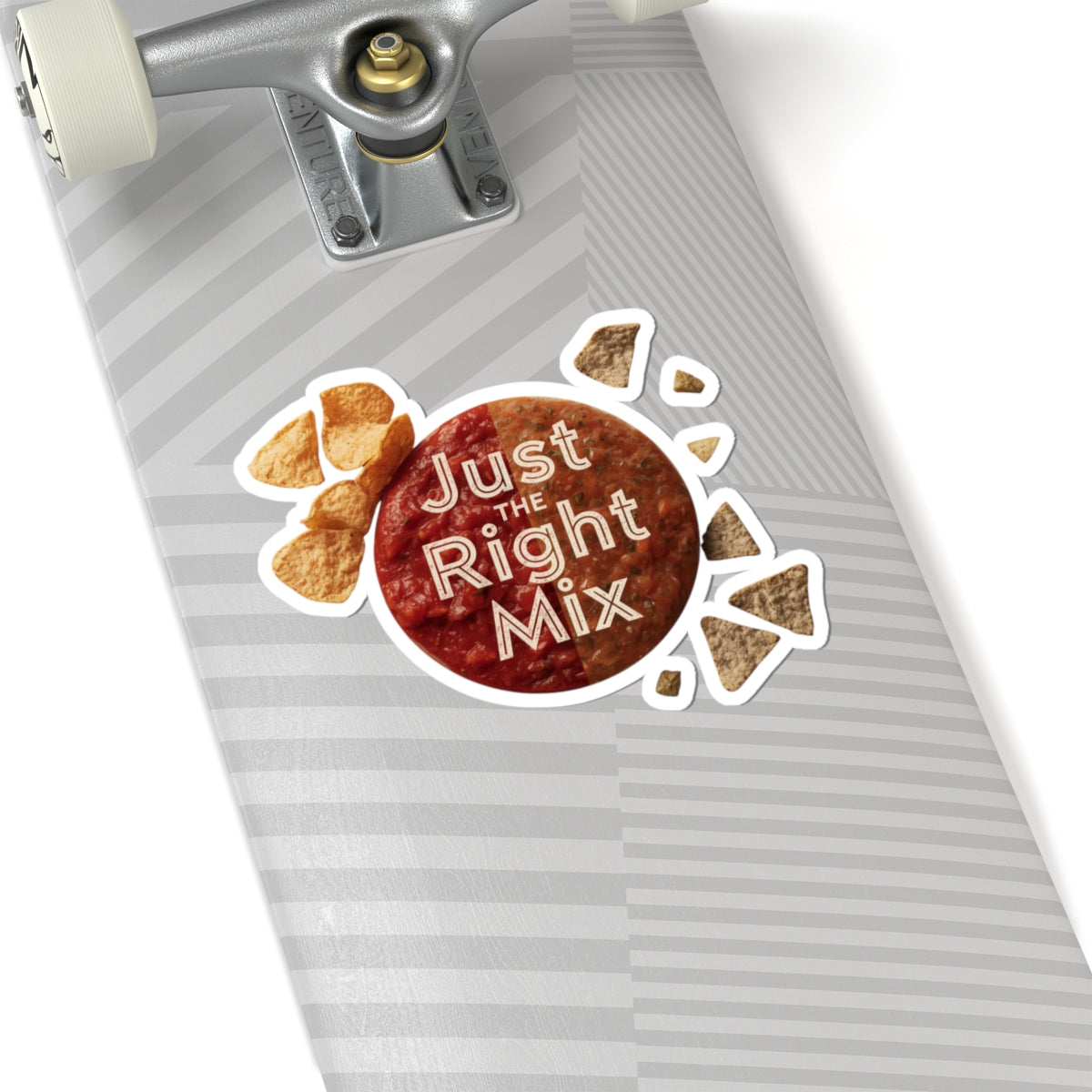 Just the Right Mix phrase on a Kiss-Cut Sticker
