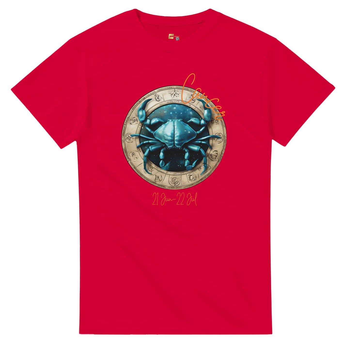 heavyweight crewneck t-shirt Astrology cancer crab personalized