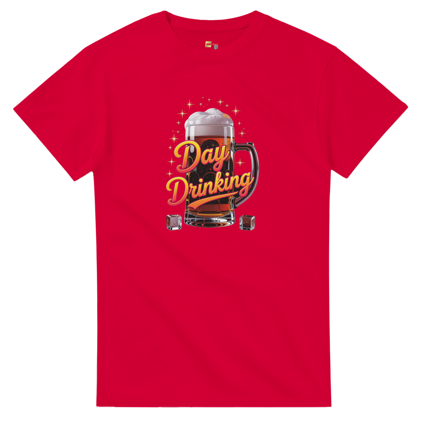 Day Drinking on a Heavyweight T-Shirt