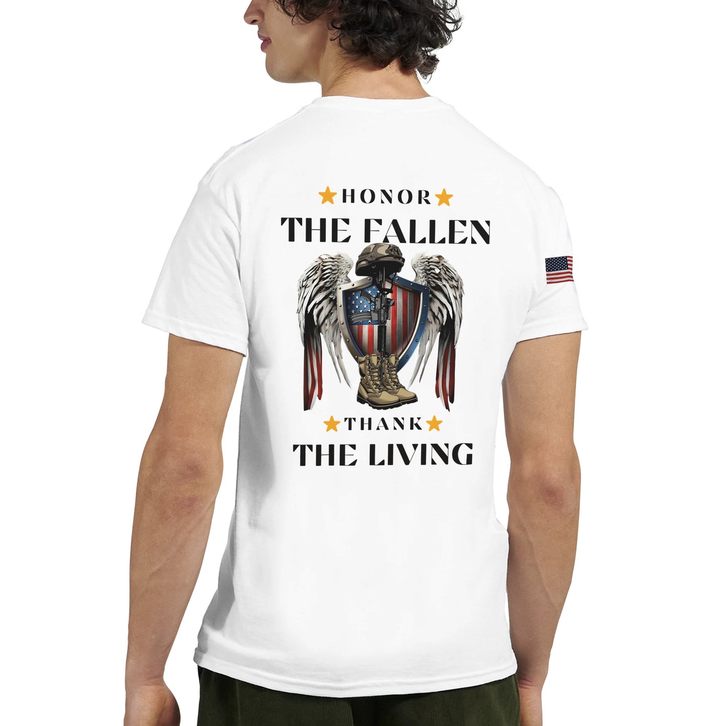 Honor The Fallen, Thank The Living on a Heavyweight T-Shirt