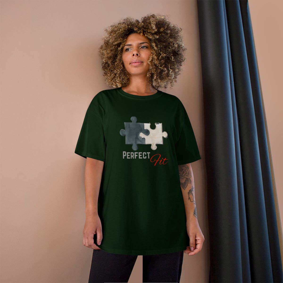 Perfect Fit Puzzle Graphic T-shirt Gift for Puzzle Lovers