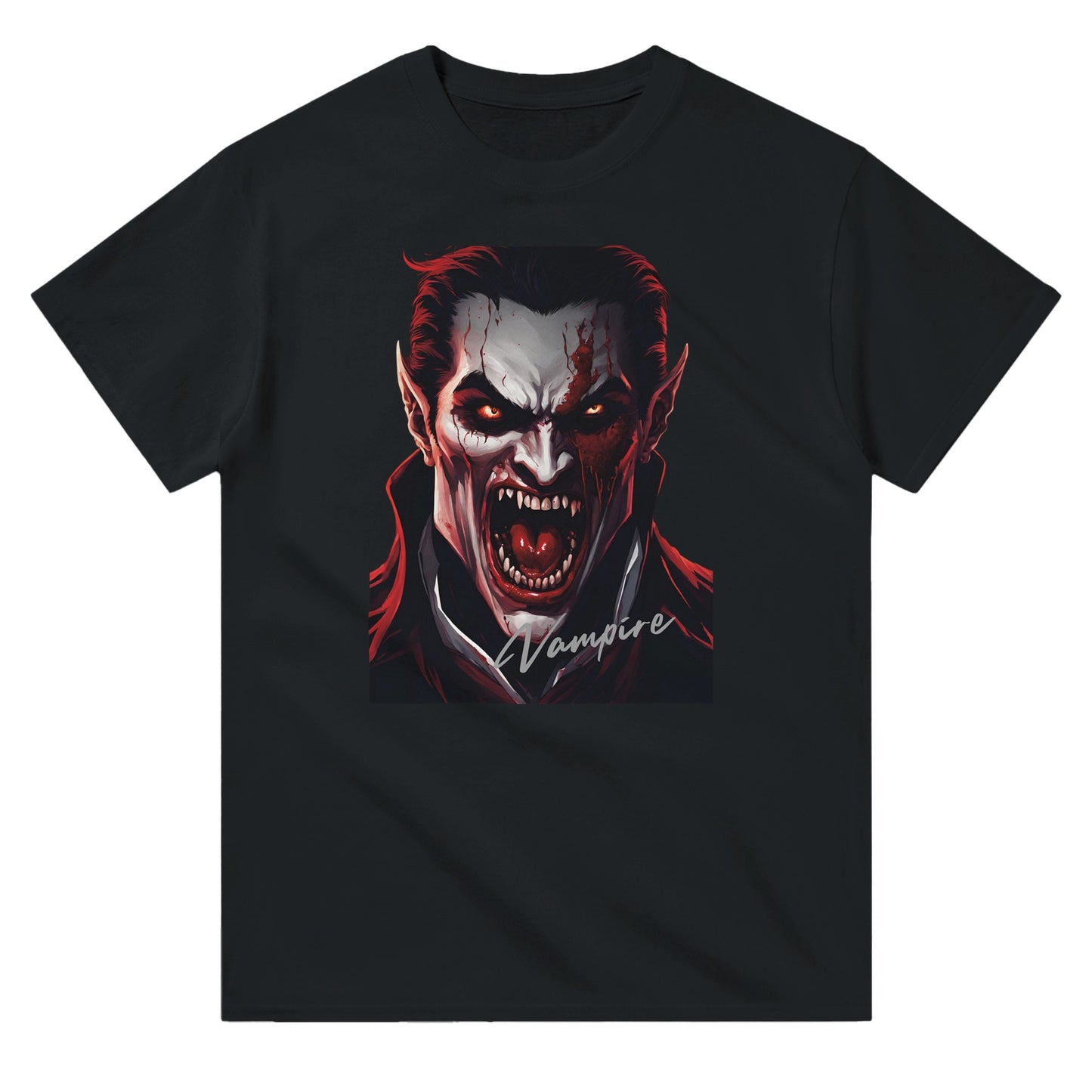 Vampire Full Face on a Heavyweight T-Shirt