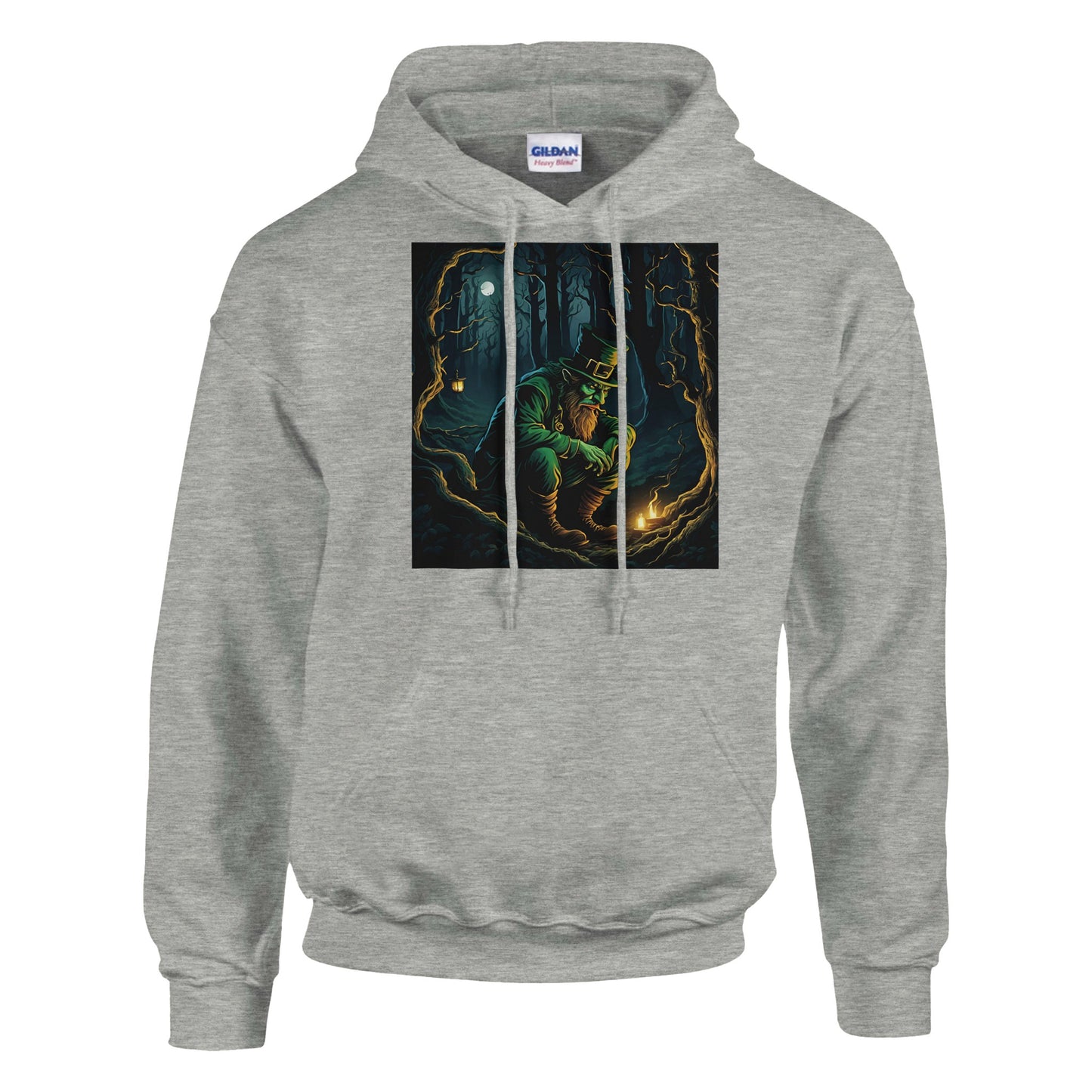 classic unisex pullover hoodie Fantasy Art leprechaun mischievous personalized