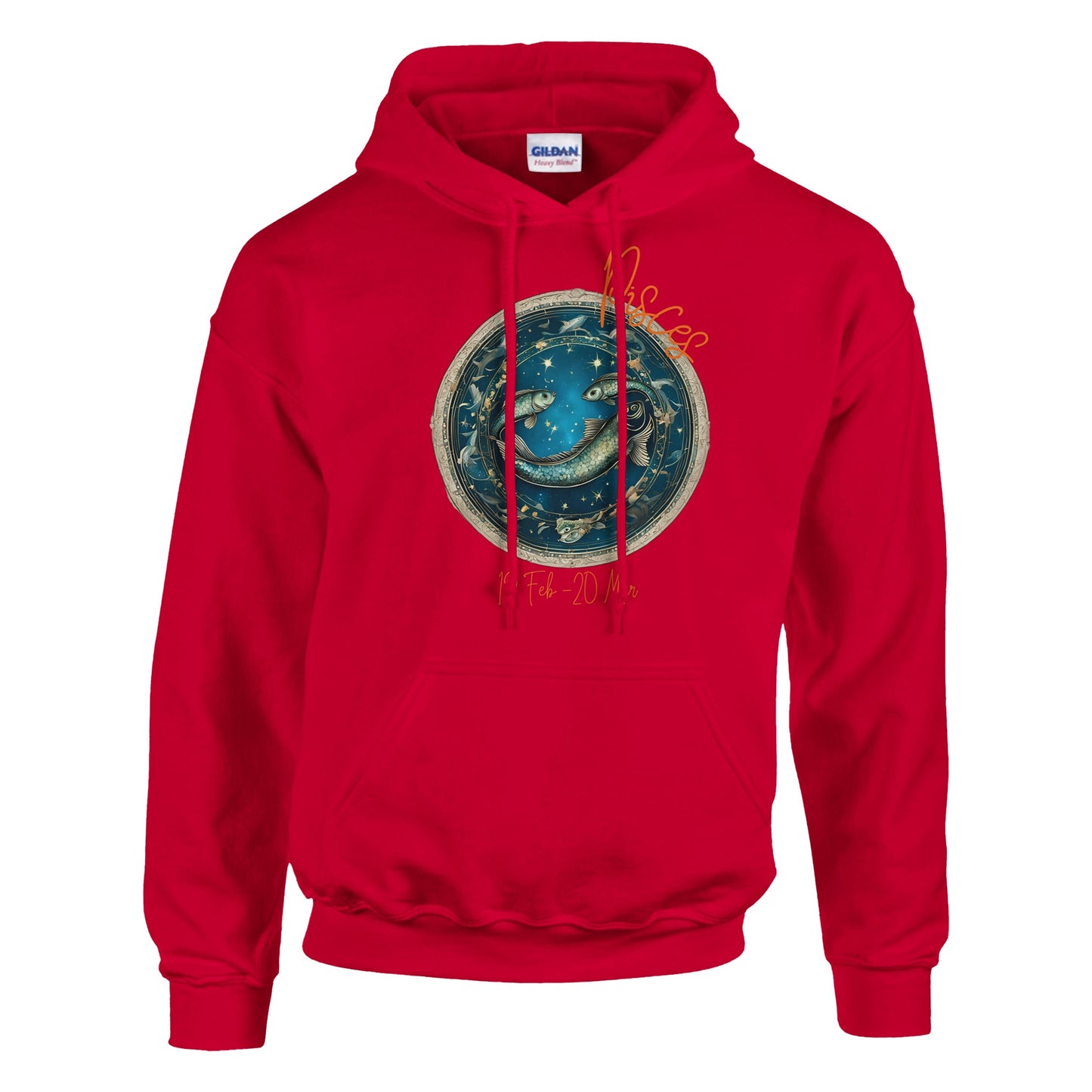 classic unisex pullover hoodie Astrology pisces fish personalized