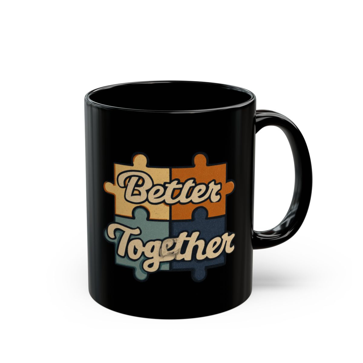 Better Together Puzzle Piece Graphic Coffee Mug
