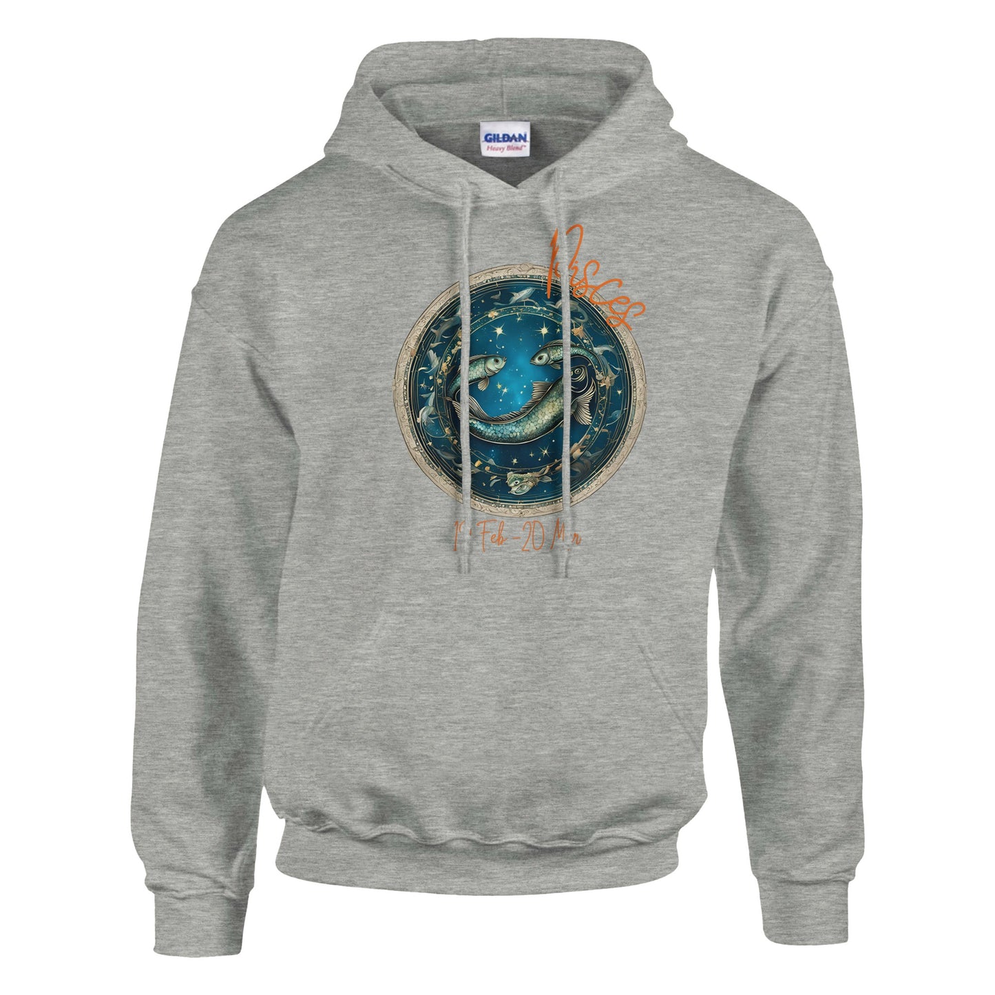 classic unisex pullover hoodie Astrology pisces fish personalized