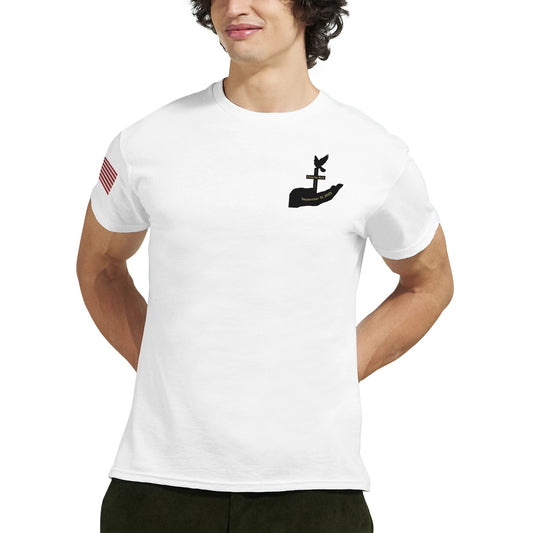 Charlie Kirk 'Memorial' on a Heavyweight Crewneck T-Shirt