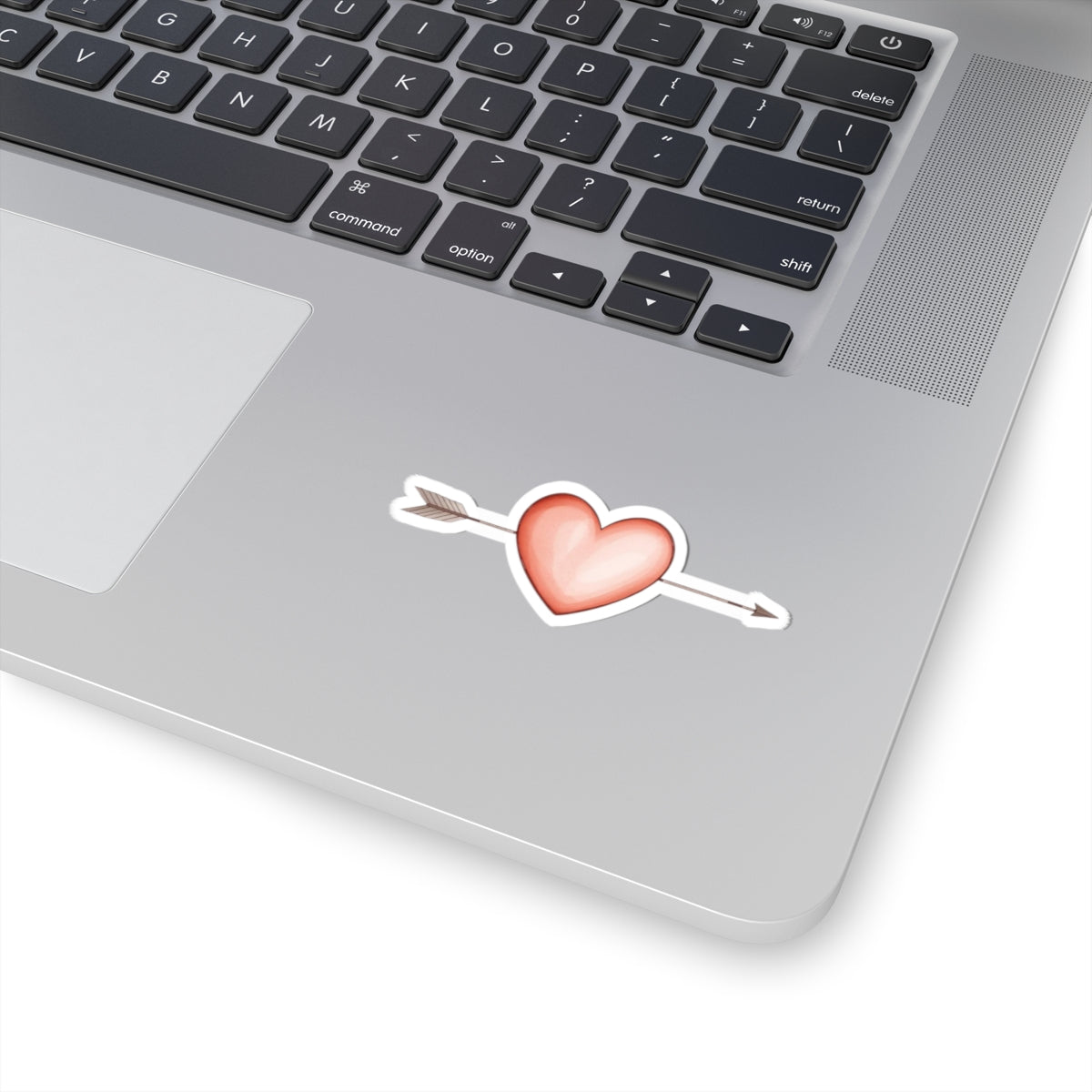 Heart with Arrow Design Sticker for Laptops Tablets