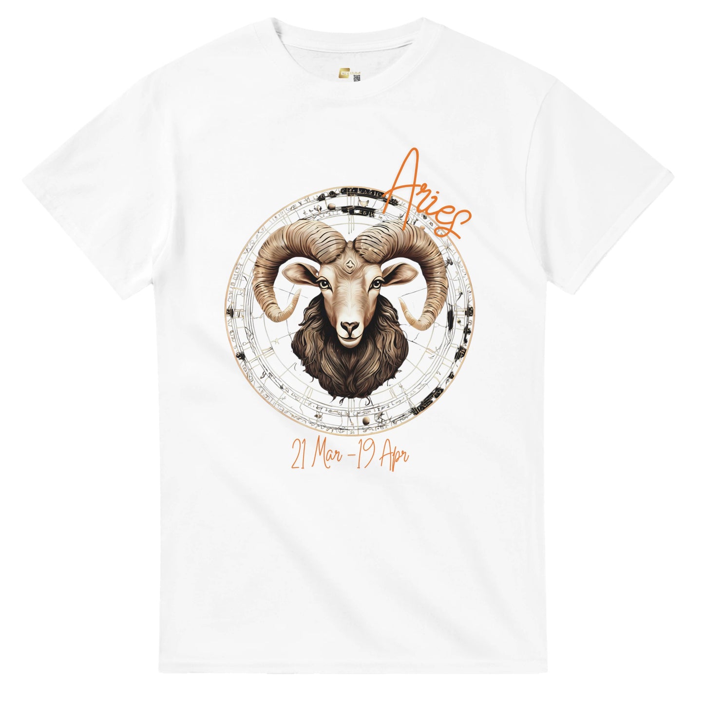 heavyweight crewneck t-shirt Astrology Aries fiery personalized