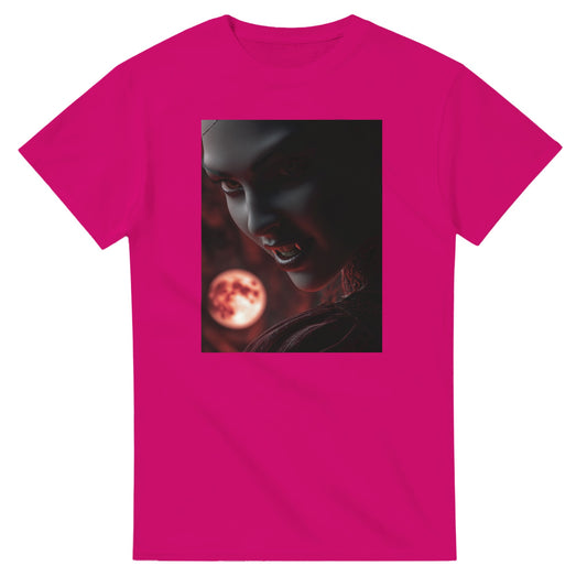 Mysterious Vampire Huntress on a Heavyweight T-shirt