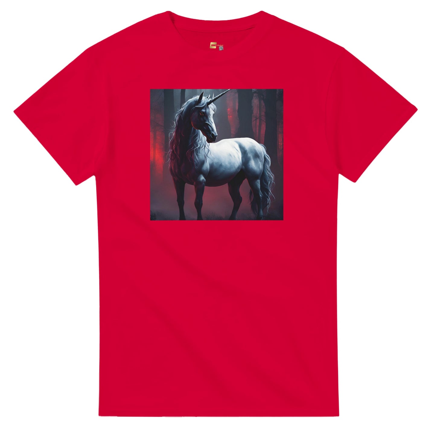heavyweight crewneck t-shirt Fantasy Art unicorn majestic personalized