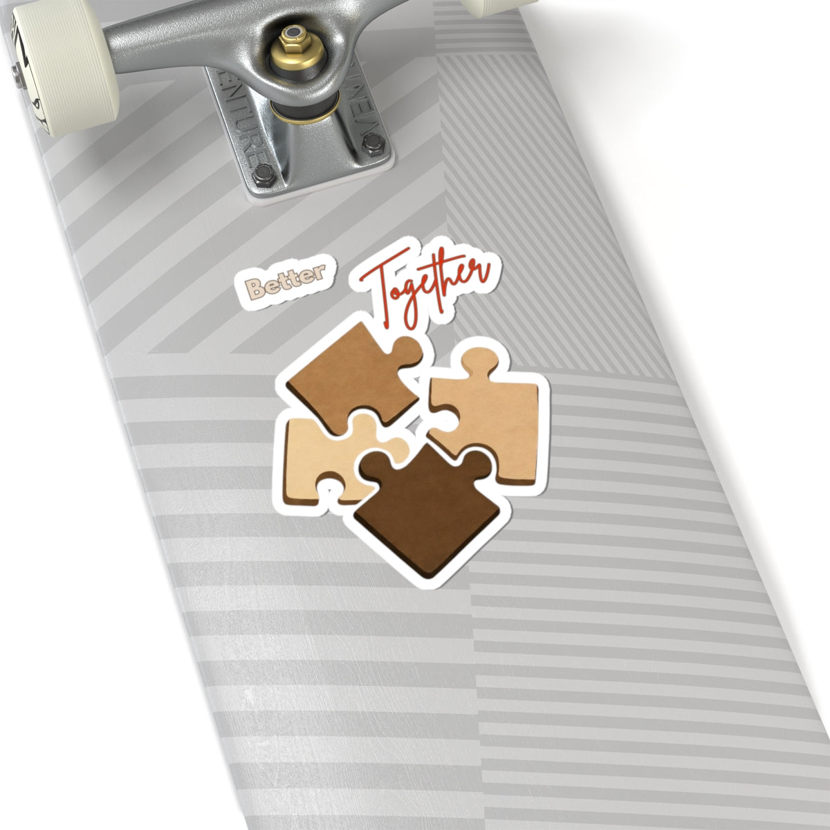 Better Together Puzzle Piece Sticker Set for Skating