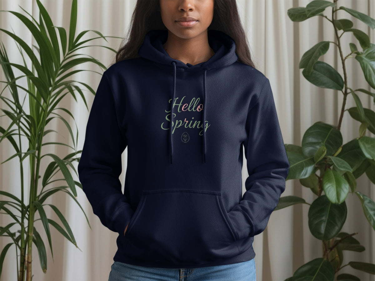 Hello Spring Hoodie with Artistic Design