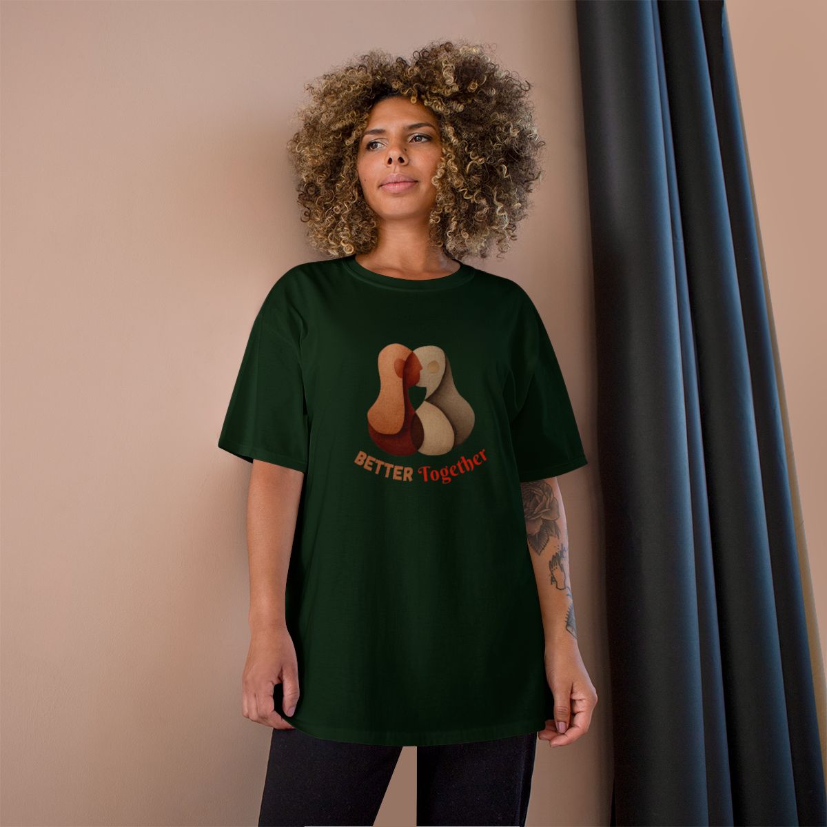 Better Together Graphic Black T-Shirt