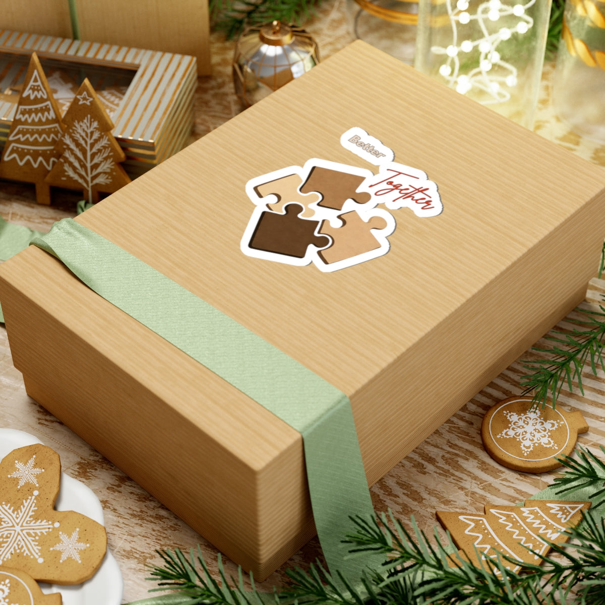 Better Together Sticker Puzzle Holiday Gift Box