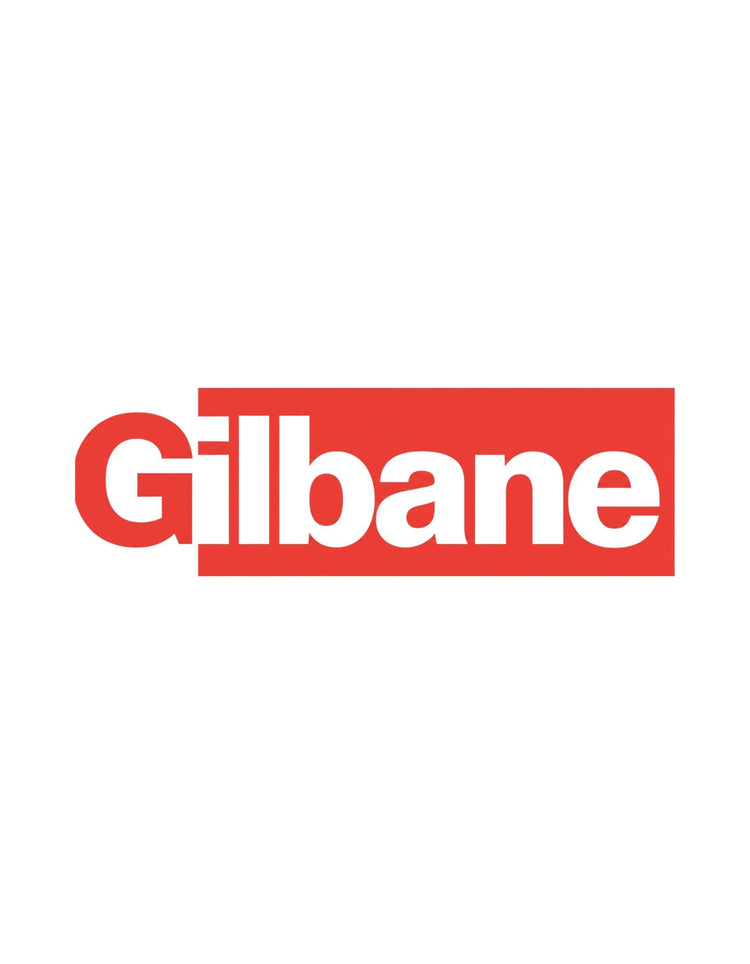 Gilbane Building Co logo with a red G and white lettering with contrasting background
