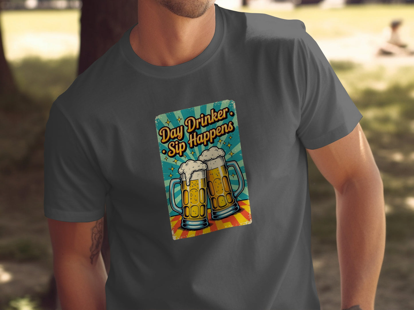 Day Drinker Sip Happens Graphic T-Shirt