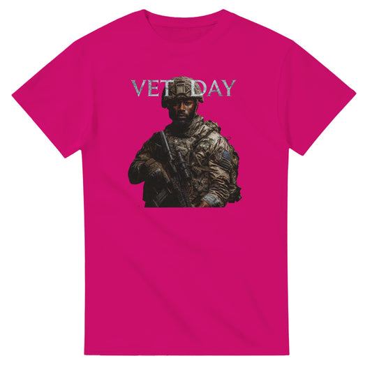 Vet Day Commemorative on a heavyweight t-shirt