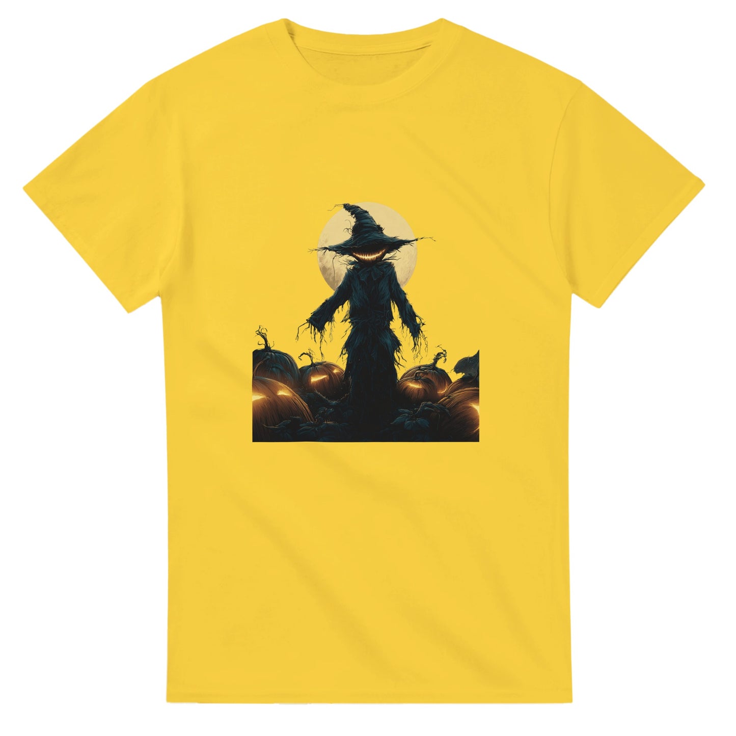 Jack-o'-Lantern Smile on a Heavyweight T-shirt