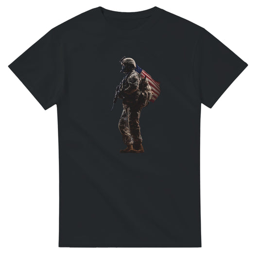 American Patriot on a heavyweight t-shirt