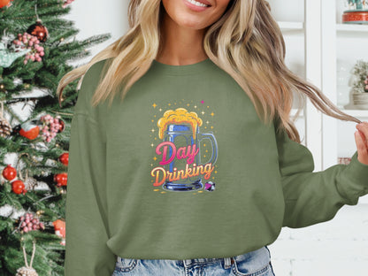 Day Drinking Beer Mug Stars Festive Design Sweatshirt product type
