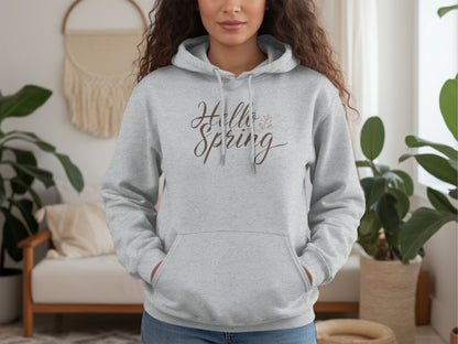 Hello Spring Graphic Hoodie Casual Wear