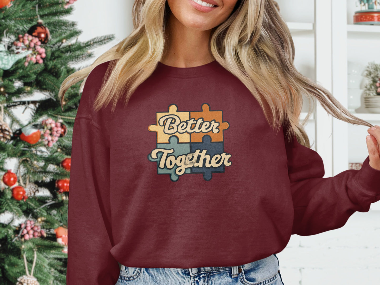 Better Together Puzzle Graphic Sweatshirt Product