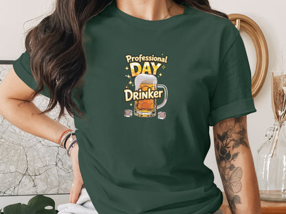 Professional Day Drinker Graphic Tee Casual Top