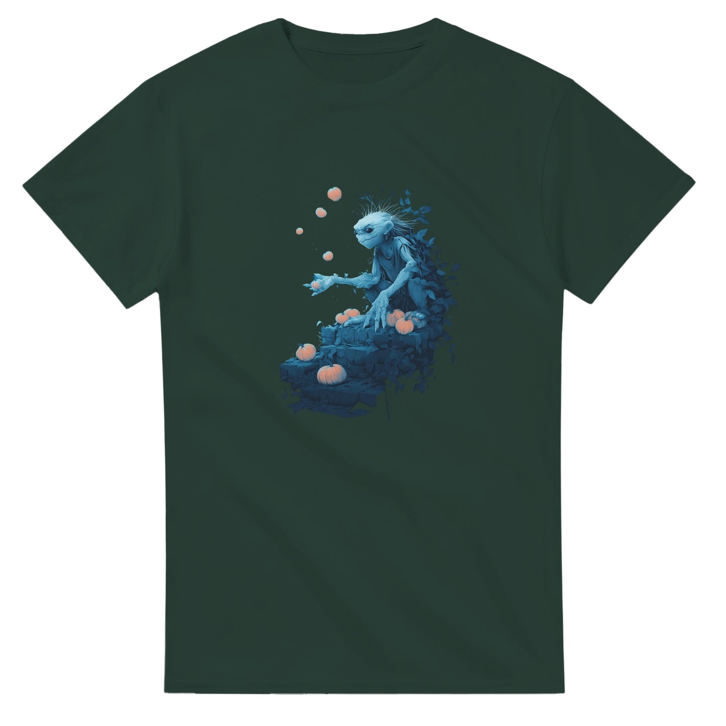 Mystical Pumpkin Harvester on a Heavyweight T-shirt
