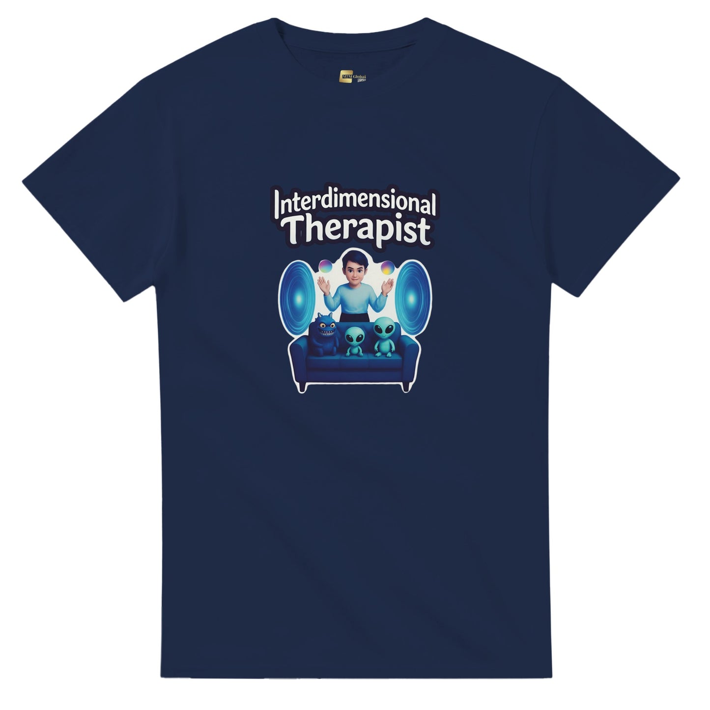 Interdimensional Therapist graphic design on a Heavyweight T-shirt