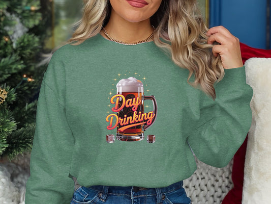 Green Graphic Day Drinking Mug Sweatshirt product type

sweatshirt, green sweatshirt, graphic design, day drinking, beer mug, drinking top, party apparel, casual top, funny design, holiday gift, christmas scene, winter style, alcohol graphic, brew lover, unisex apparel, gift for her, cozy top, trendy design, lifestyle shirt, celebration top