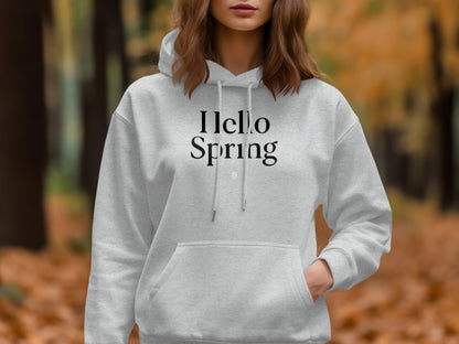 Hello Spring Graphic Hoodie for Seasonal Style