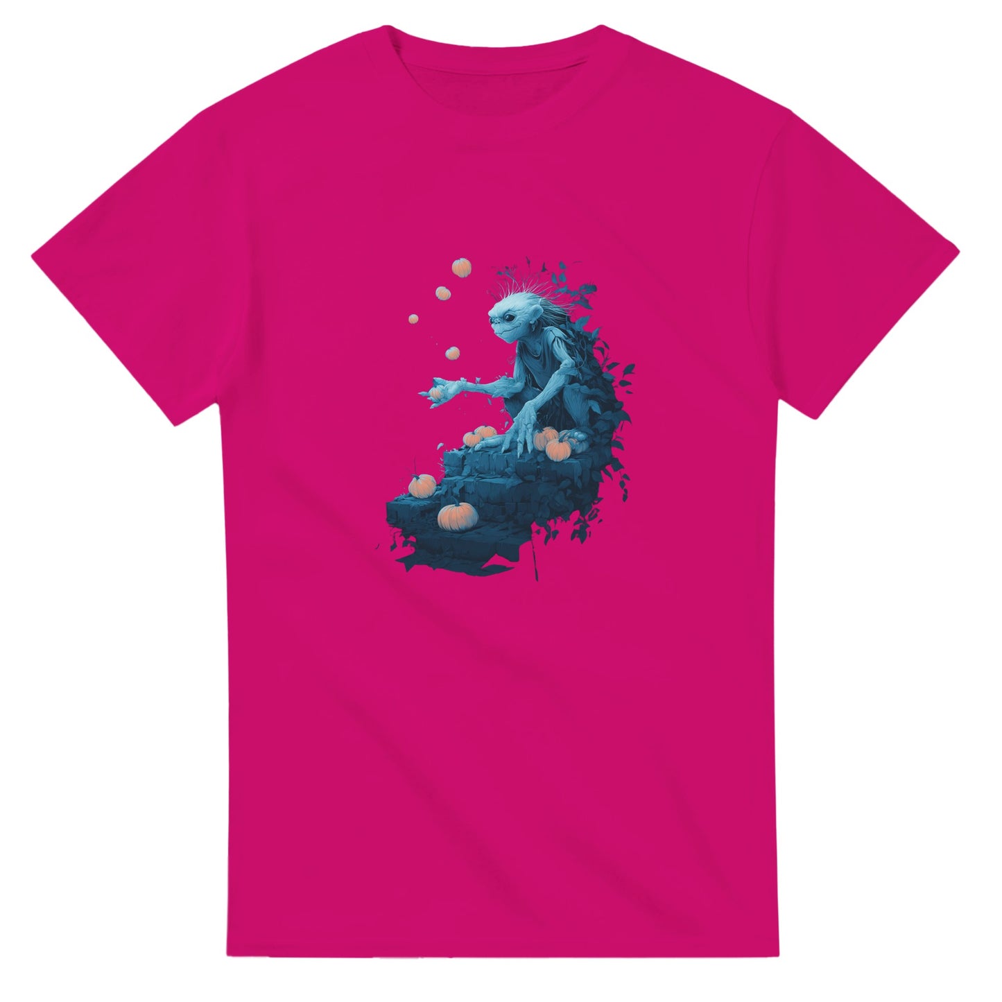 Mystical Pumpkin Harvester on a Heavyweight T-shirt