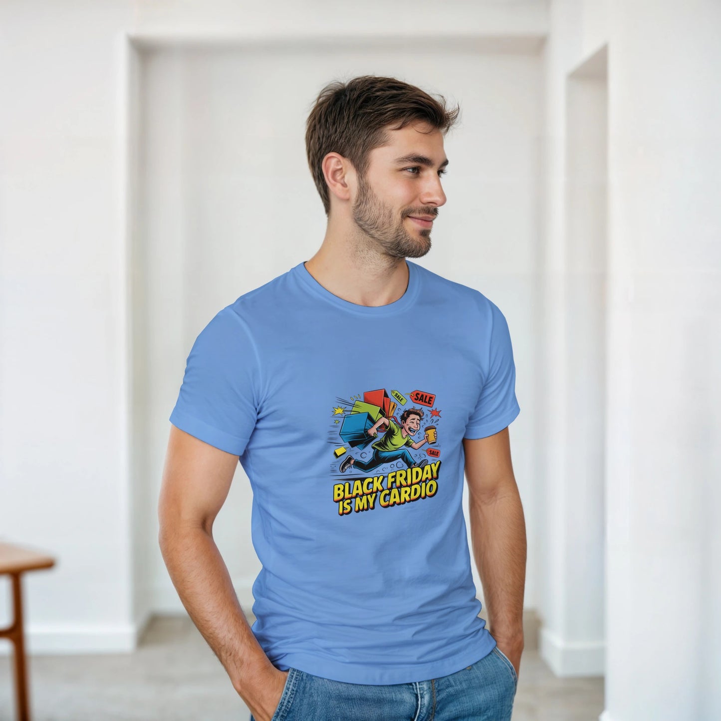 Black Friday is My Cardio heavyweight t-shirt mockup