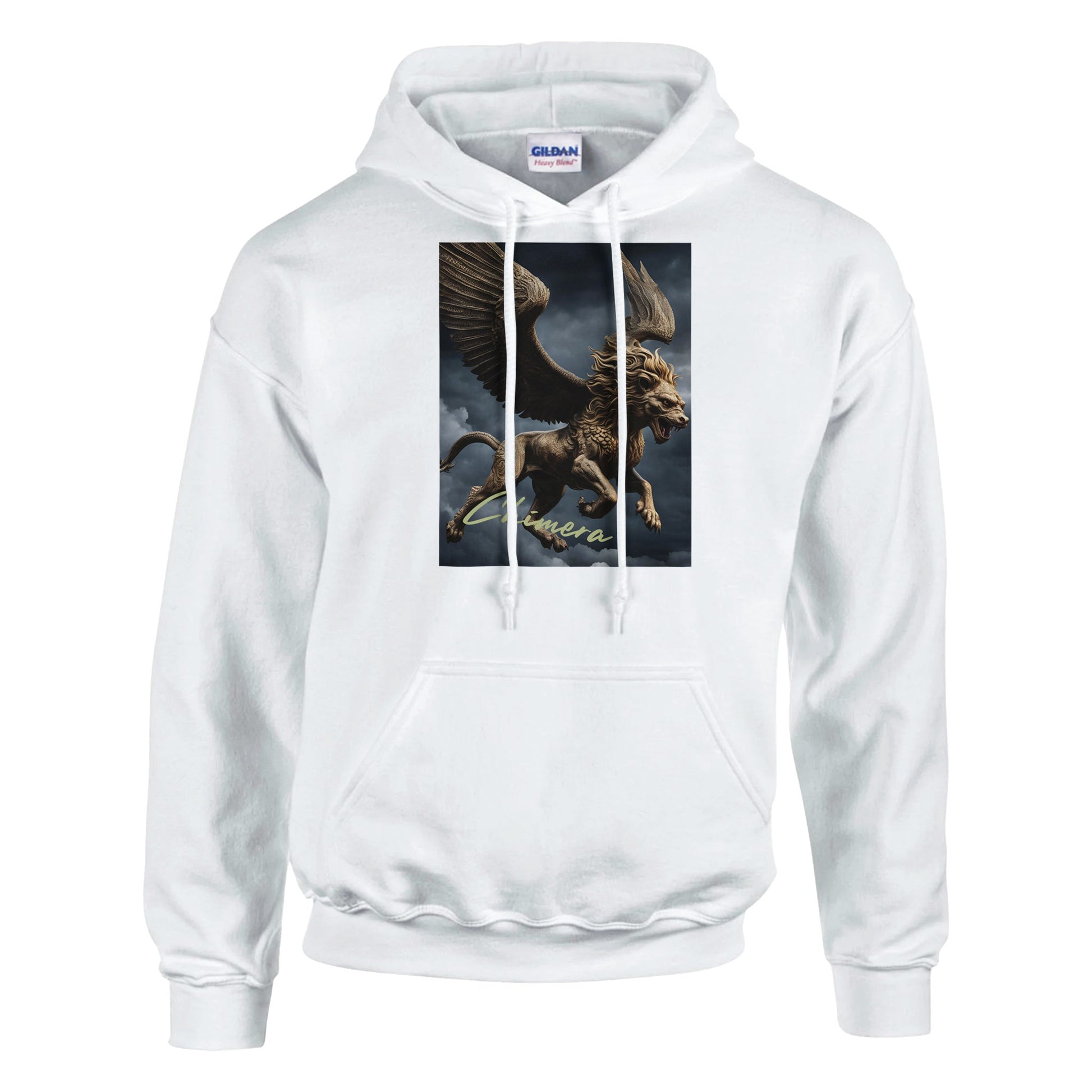 classic unisex pullover hoodie Fantasy Art chimera golden personalized