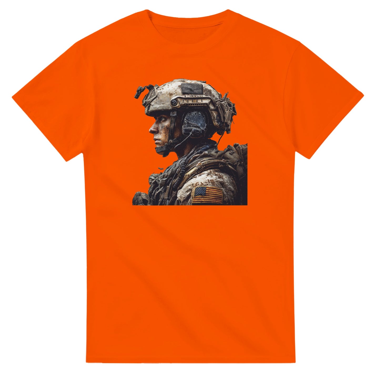 Rugged Patriot on a heavyweight t-shirt