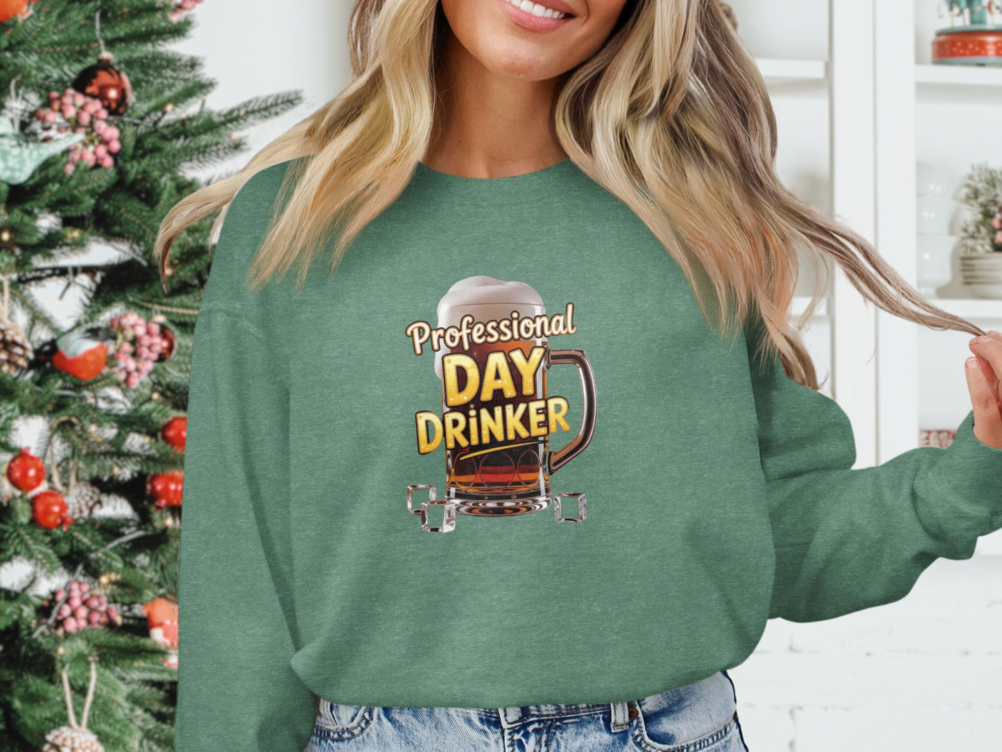 Professional Day Drinker Fun Graphic Sweatshirt