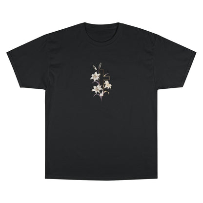 Black Item White Lilies Golden Cross Design product type