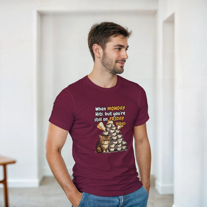 Charming Lil' Caped Vampire on a kids Heavyweight T-shirt