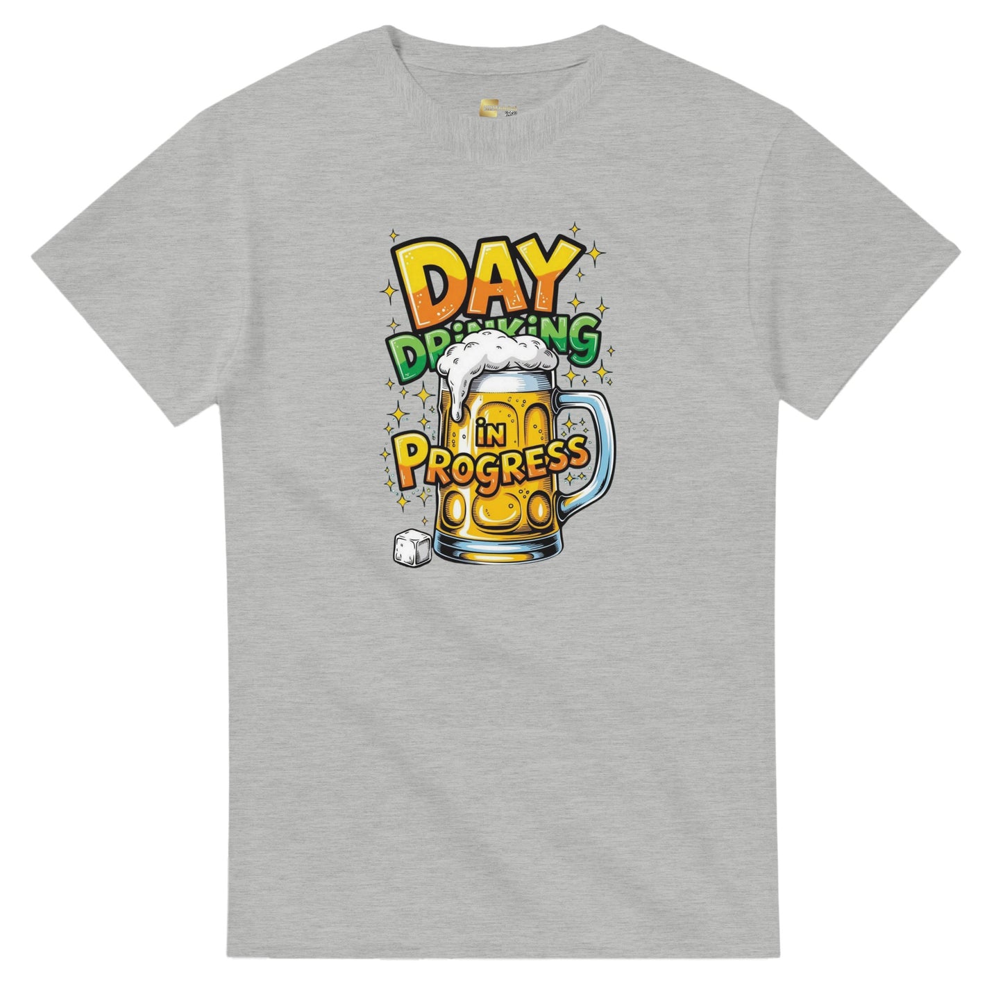 Day Drinking in Progress on a Heavyweight T-Shirt