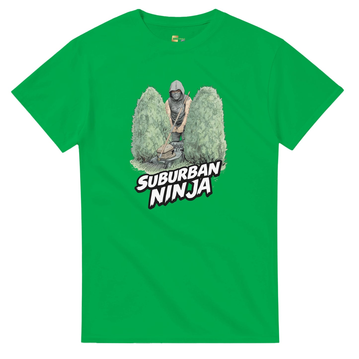 Suburban Ninja graphic design on a Heavyweight T-shirt
